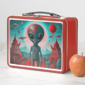 ogende lunchbox met buitenaardse print (In situ)