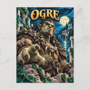 Oger, Papier Uitgesneden Monster Briefkaart
