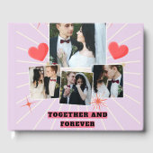 ogether and Forever Couple Collage Guest Book Gastenboek (Voorkant)