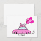 Oggi Sposi - Italiaanse huwelijksuitnodiging Kaart (Voorkant / Achterkant)