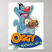 Oggy en kakkerlakken poster (Voorkant)