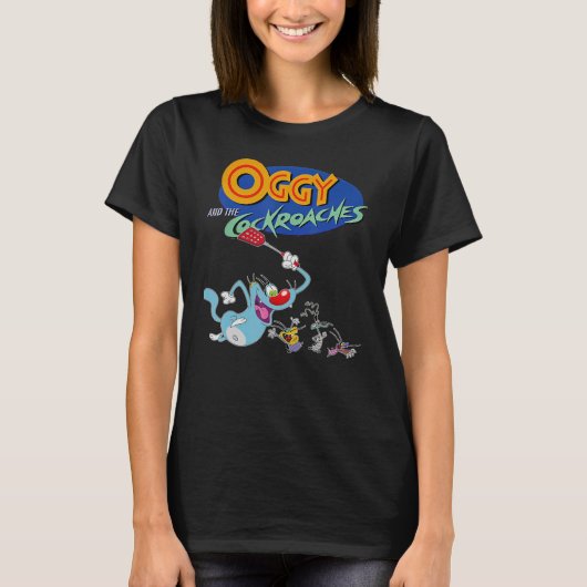 Oggys en Cockroaches T-shirt (Voorkant)