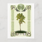 Ogham Birch Briefkaart (Voorkant)