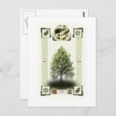 Ogham runes - Ioho Briefkaart (Voorkant / Achterkant)