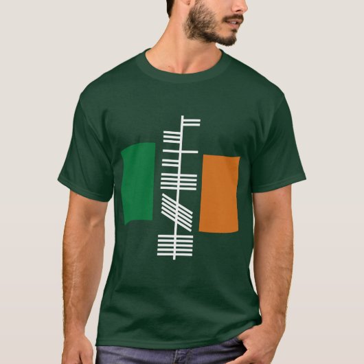 Ogham text "Ireland" shirt (Voorkant)