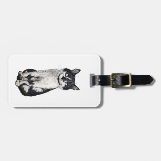 Ogie de kat bagagelabel (Voorkant horizontaal)