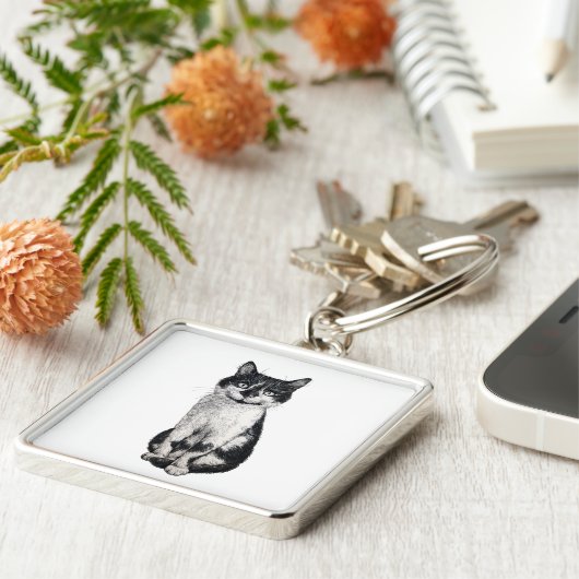 Ogie de kat sleutelhanger (Zijkant)