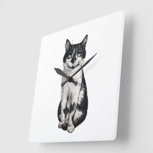 Ogie de kat vierkante klok (Hoek)