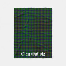 Ogilvie Clan Schotse Tartan Plaid Fleece Deken