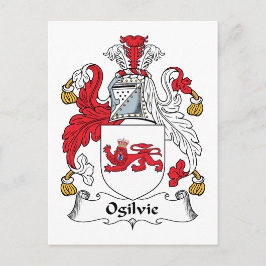 Ogilvie Family Crest Briefkaart (Voorkant)