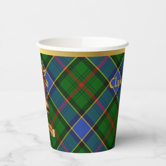 Ogilvie gepersonaliseerde Tartan kerst Papieren Bekers (Links)