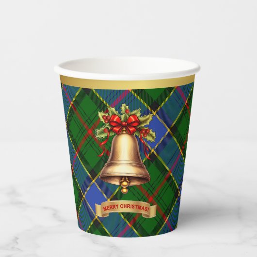 Ogilvie gepersonaliseerde Tartan kerst Papieren Bekers (Voorkant)