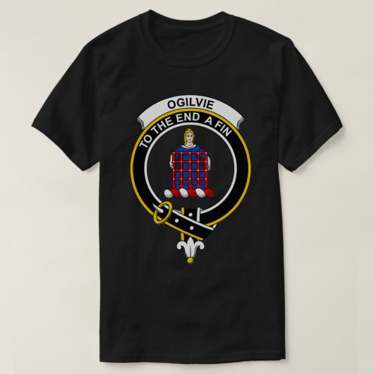 Ogilvie Ogilvy Crest Tartan Clan Scottish Clan 1 T-shirt (Design voorkant)