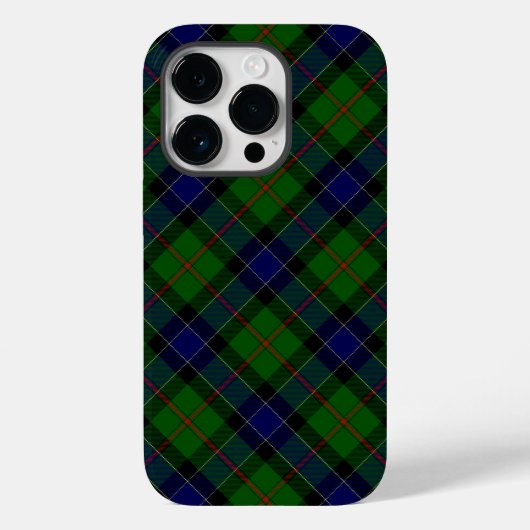 Ogilvie tartan blue green plaid Case-Mate iPhone case (Achterkant)