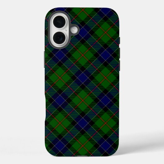 Ogilvie tartan blue green plaid Case-Mate iPhone case (Achterkant)