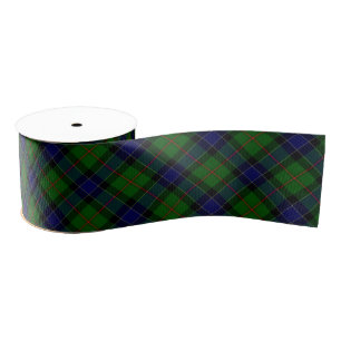 Ogilvie tartan blue green plaid grosgrain lint
