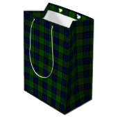 Ogilvie tartan blue green plaid medium cadeauzakje (Achterkant Gekanteld)