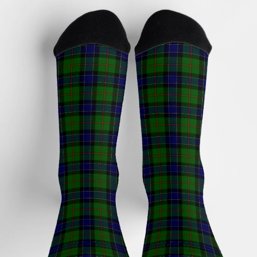 Ogilvie tartan blue green plaid sokken (Top)