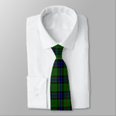 Ogilvie tartan blue green plaid stropdas (Gebonden)