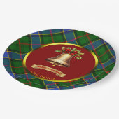 Ogilvie Tartan gepersonaliseerde kerst Papieren Bordje (Gekanteld)