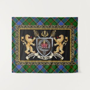 Ogilvy Clan Badge & Motto w/Lions Wandkleed