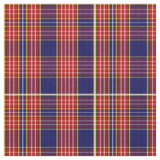 Ogilvy Tartan Print Stof (Close Up)