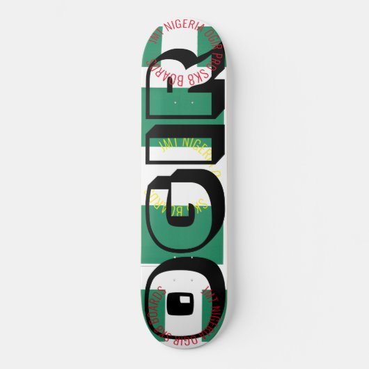OGIR JMT NIGERIA 8 1/4" Skateboard Deck (Voorkant)