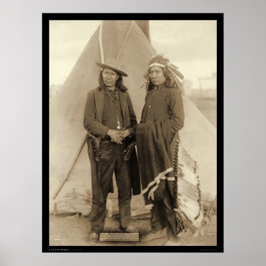 Oglala Chiefs Red Cloud & American Horse SD 1891 Poster (Voorkant)