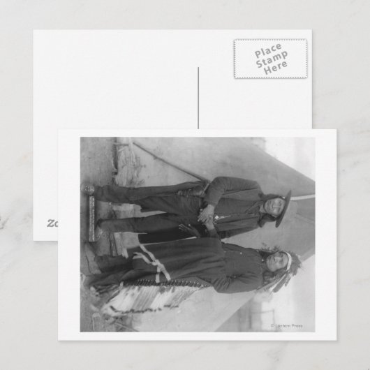 Oglala Chiefs "Red Cloud" en "American Horse" Briefkaart (Voorkant / Achterkant)