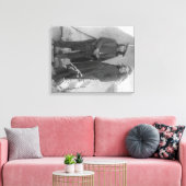 Oglala Chiefs "Red Cloud" en "American Horse" Canvas Afdruk (Insitu (Woonkamer))