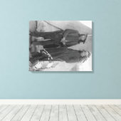 Oglala Chiefs "Red Cloud" en "American Horse" Canvas Afdruk (Insitu (Houten vloer))