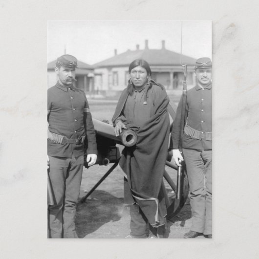 Oglala Indian Plenty Horses Briefkaart (Voorkant)