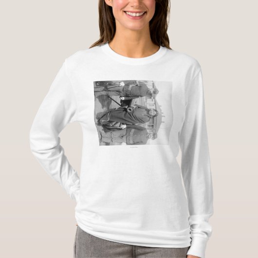 Oglala Indian Plenty Horses met 2 witte soldaat T-shirt (Voorkant)