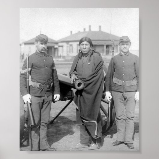 Oglala Indian Plenty Horses Poster (Voorkant)