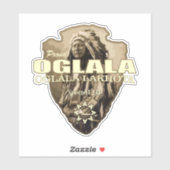 Oglala Lakota (arrowhead) Sticker (Vel)
