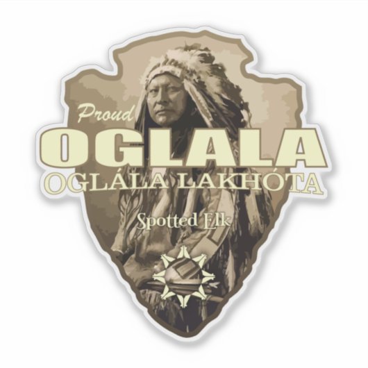 Oglala Lakota (arrowhead) Sticker (Voorkant)