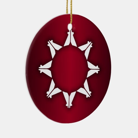 Oglala Lakota Flag Keramisch Ornament (Rechts)