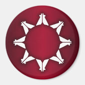 Oglala Lakota Flag Magneet (Voorkant)