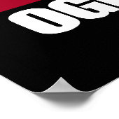 Oglala Lakota Flag Poster (Hoek)