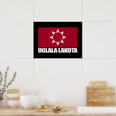 Oglala Lakota Flag Poster (Keuken)