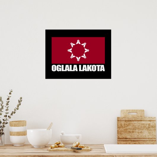 Oglala Lakota Flag Poster (Keuken)