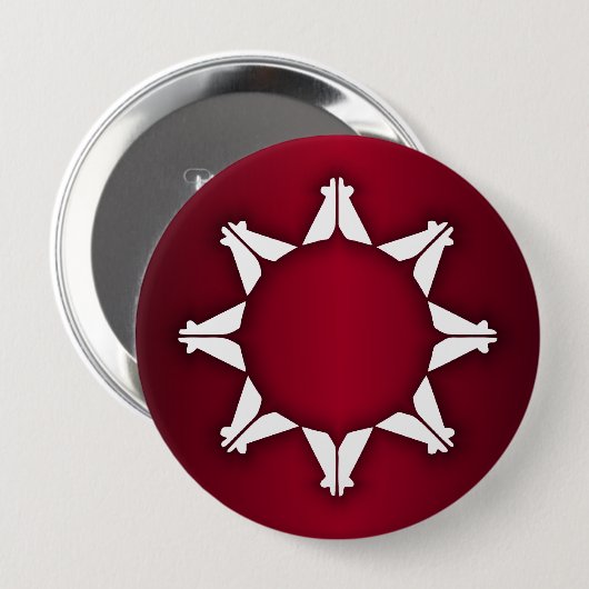 Oglala Lakota Flag Ronde Button 4,0 Cm (Voorkant /achterkant)
