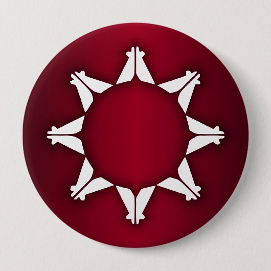 Oglala Lakota Flag Ronde Button 4,0 Cm (Voorkant)