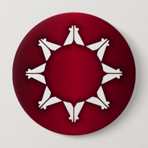 Oglala Lakota Flag Ronde Button 4,0 Cm