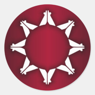 Oglala Lakota Flag Ronde Sticker