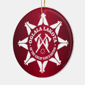 Oglala Lakota Keramisch Ornament (Links)