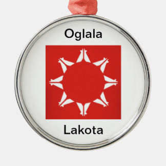 Oglala Lakota-sierplant Metalen Ornament