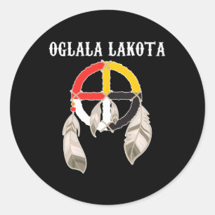 Oglala Lakota Sioux South Dakota medicijnwiel La Ronde Sticker