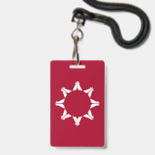 Oglala Lakota Sioux-vlag Badge (Voorzijde met lanyard)