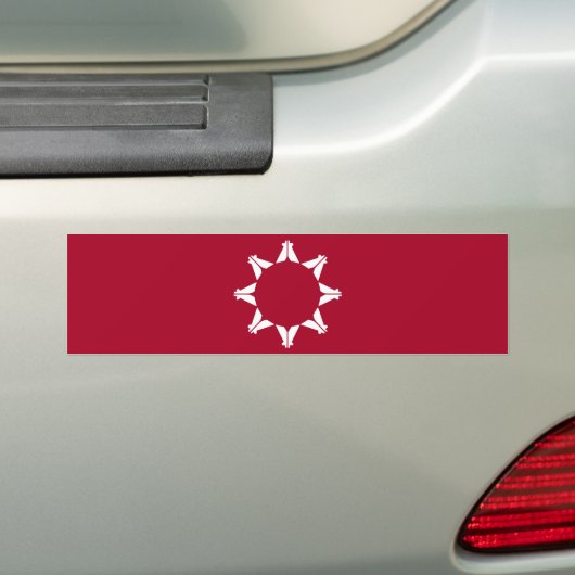 Oglala Lakota Sioux-vlag Bumpersticker (Op auto)